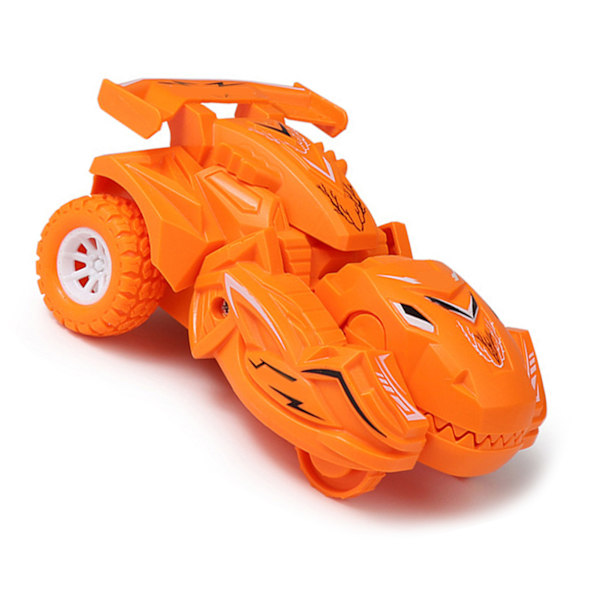 Dinosaurus Muuttuva Auto Realistinen Muodonmuutos Inertia Potkulauta Taaperoille Lapsille Lelulelu Oranssinen