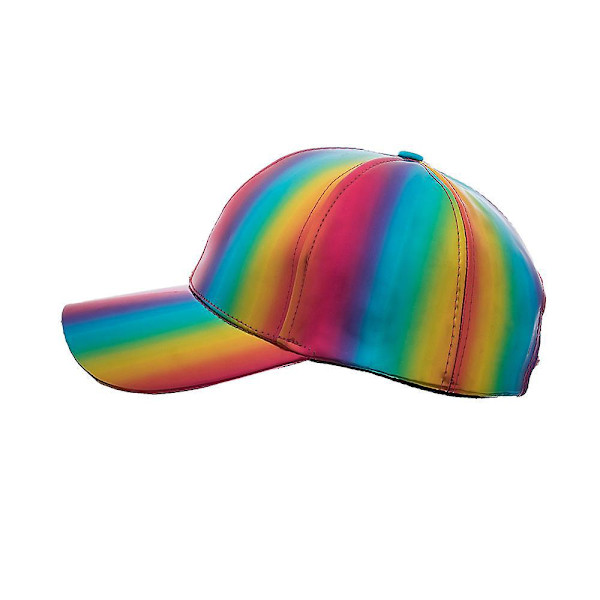 Futuristisk Regnbue Iridescent Reflekterende Baseballkasket