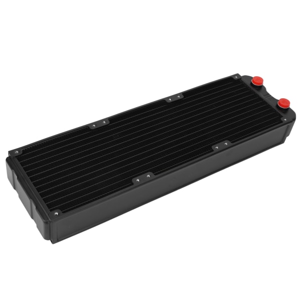 Vandkølende radiator 24 rør dobbeltlags aluminium computer radiator med G1/4 gevind interface til 12 cm blæsermontering