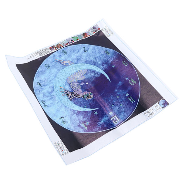 DIY Rhinestones Maleri Sovende Stjernehimmel Ure Mønster Krystal Broderi Billede Dekoration Kit