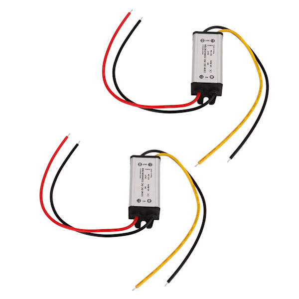 2 stk. DC-konverterregulator 12V 24V 36V til 5V DC 10 til 80V til 5V 3A 15W regulator strømforsyningsmodul til motorer højttalere