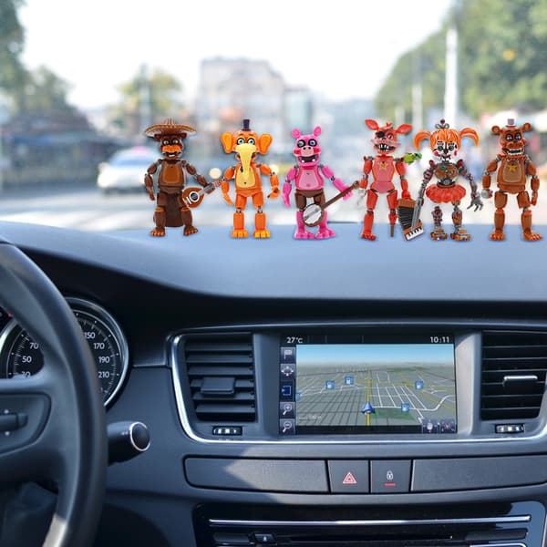 6 st heta spel actionfigurer leksaker dockor julklappar tårtdekoration present till spelfans