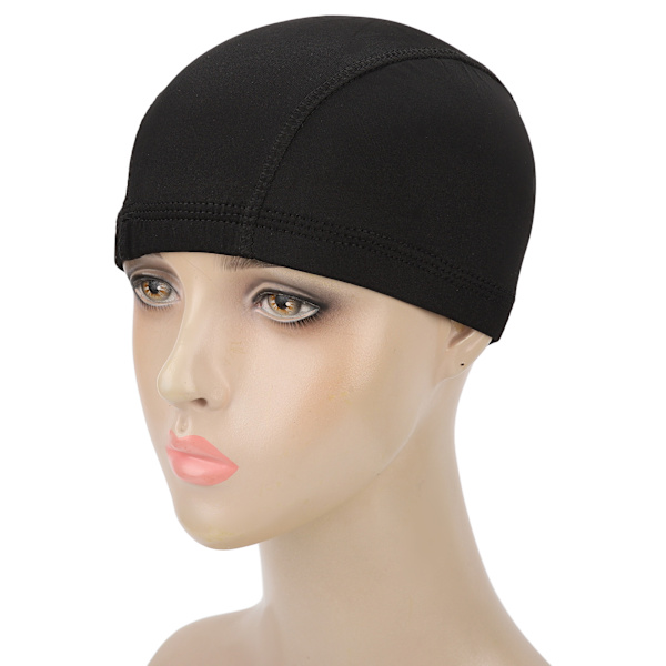 3 stk elastisk parykkhette, strekkbar, pustende nylon lukket ende parykkhette for cosplay sminke