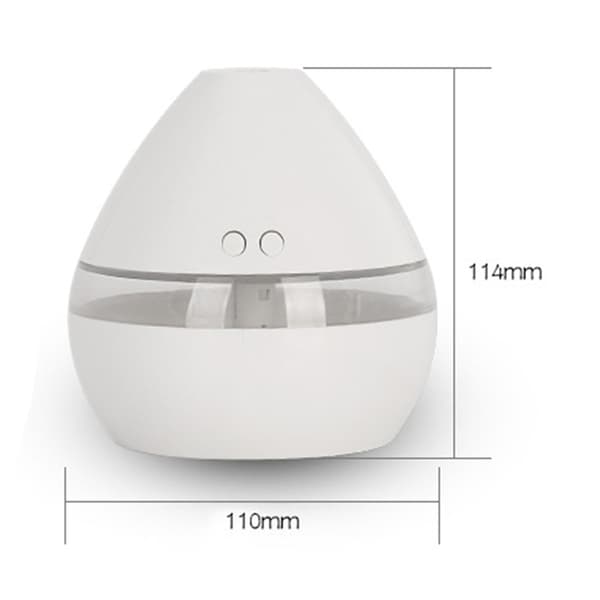 Luftfukter Aroma Diffuser USB Automatisk Avstenging Lav Støy Hjemmedekorasjon for Rom Kontor