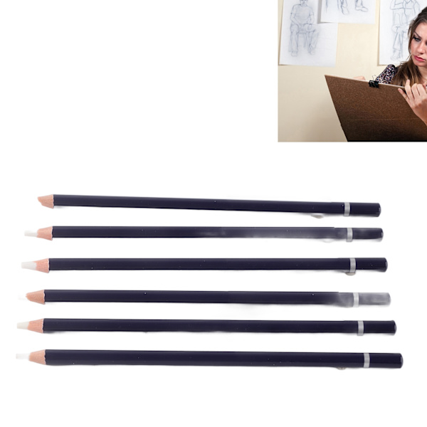 Premium Wood 6 kpl set - helppo pyyhkiä, mukava ote, laaja sovellus luonnoskuvitukseen