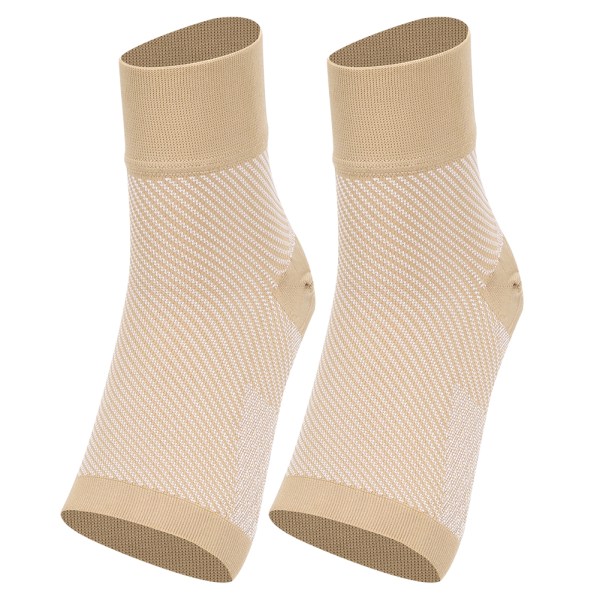 Sportankelstøttebeskytter Kompresjonsstøttehylse korte sokker for skadegjenoppretting LeddsmerterAnkelstøtte S