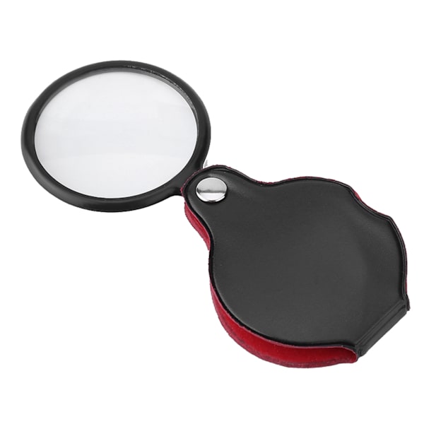 8X Mini foldbar lommesmykkeforstørrelsesglas Lup med pose