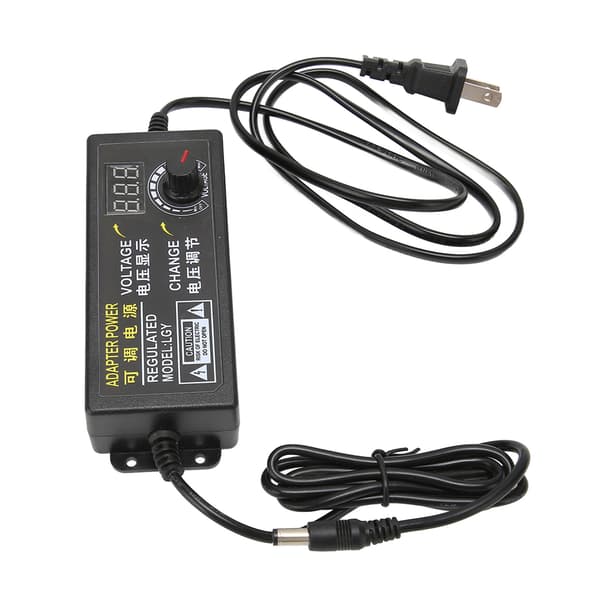 Justerbar strømforsyning DC3V til 12V variabel AC til DC-konverter til vandpumpeventilator US-stik 100 til 240V