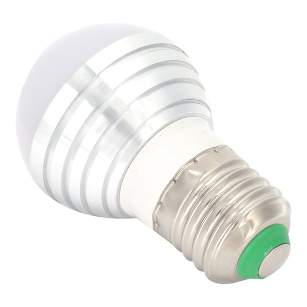 RGB Glödlampa Fjärrkontroll E27 7 Färger Bytande Ambient Lamp KTV Bar Club Dekoration 85-265V