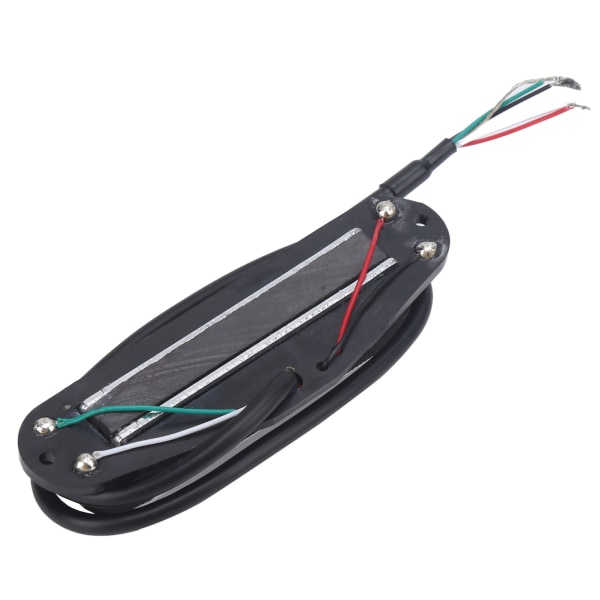 11K Dual Hot Rail Humbucker Pickup Keraaminen magneetti ABS Sähkökitaran tarvikkeetValkoinen hopeakisko