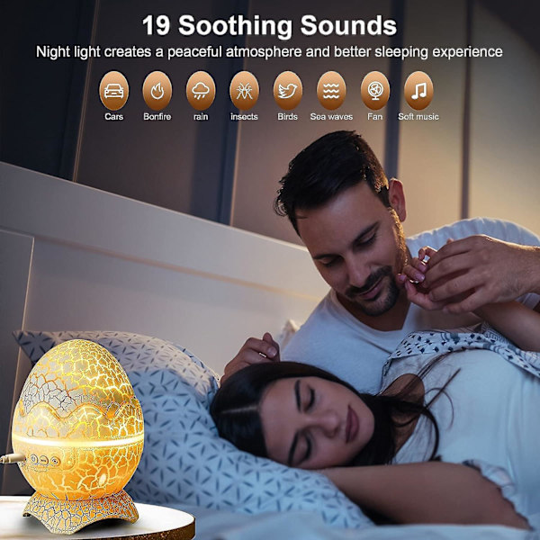 Starry Sky Galaxy Planetarium LED-projektor med fjernbetjening og Bluetooth-højttaler til Aurora-effekter og hvid støj