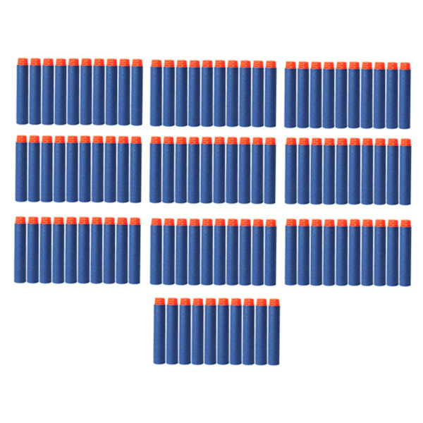 100 st skumfyllningspilar 7,2 cm bärbar mjuk skumfyllningspil för leksakspistol barn barn blå