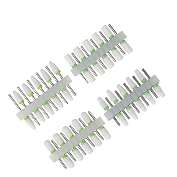 40 stk. robuste og effektive negleboremaskiner til fjernelse af gel med roterende design til neglebåndsbor med beslag til hjemme- og salonsbrug