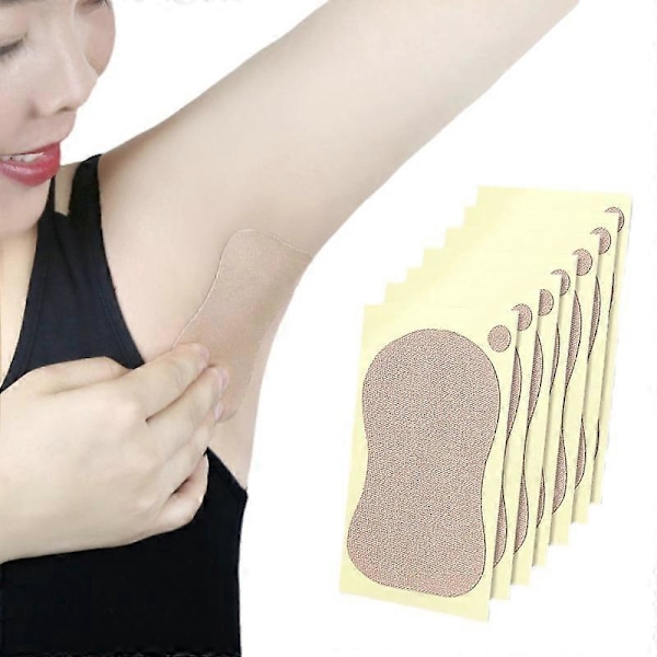 10-pack Deodorantplåster för armhålor, Unisex Svettabsorberande Svettkuddar för Män och Kvinnor 9 x 6,5 cm