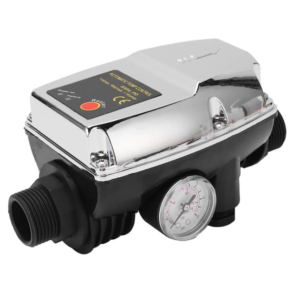 Vattenpumpsregulator Silver Vattentätt ABS-hus Intelligent Automatisk 10A Tryckbrytarregulator