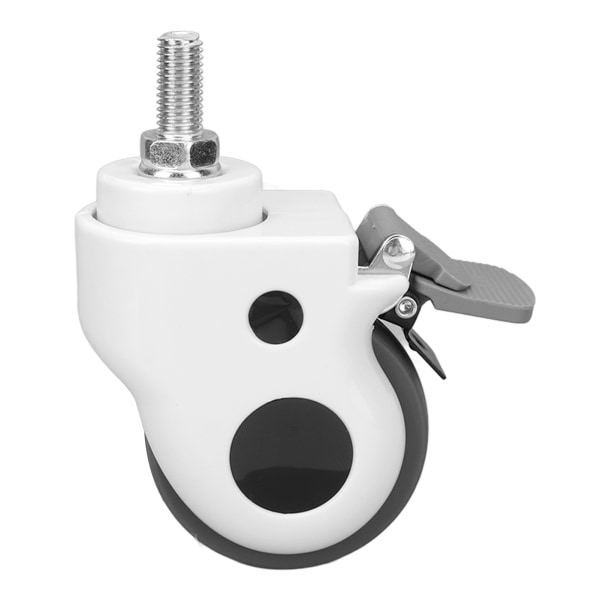 Svingbare trinser Hjul Heavy Duty Bremse TPR Nylon 154 Lbs 3 Tommer Mindre støy Medisinsk Bord Hjul Hjul for skrivebord