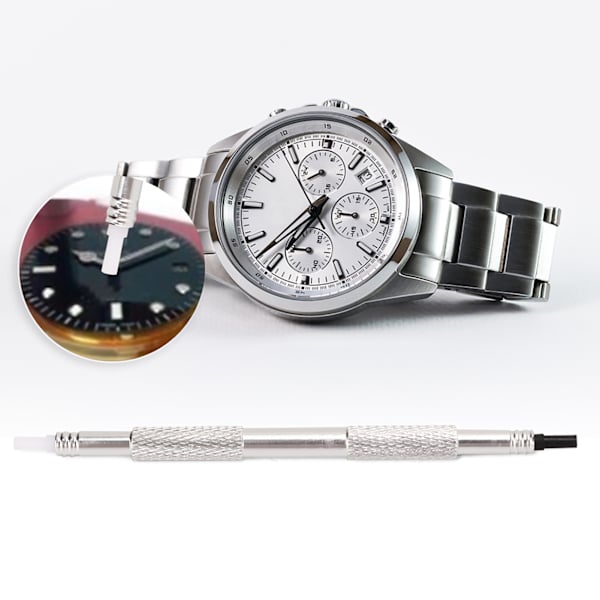 Double Head Watch Hand Pressers B054 Watch Hand Setting Repair ToolSilver