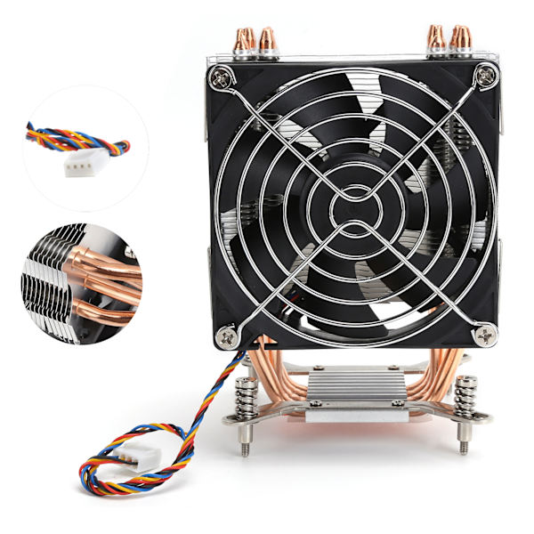 CPU-kylare kylfläkt för LGA2011 1366 1150 1151 1155 1156 datortillbehör