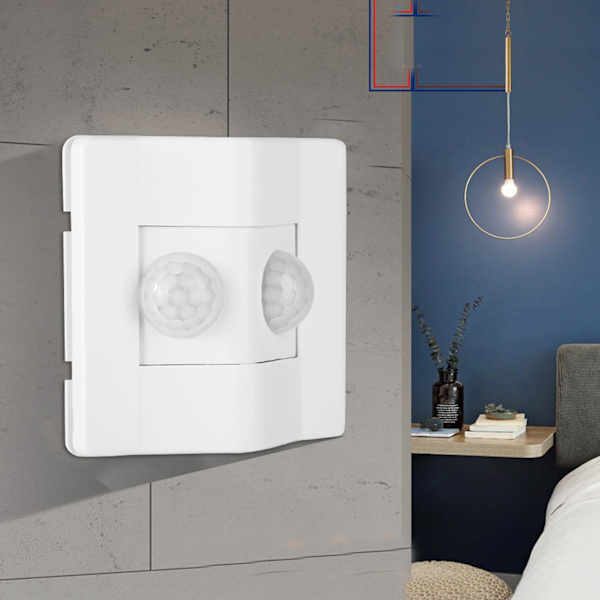 AC90V270V 86 Type Lysfølsom PIR Motion Induktiv Smart Switch