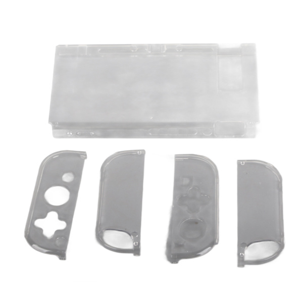 för Switch Clear Case Cover Damm Vatten Reptålig Crystal Transparent Hard PC Case