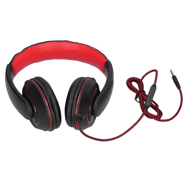 Kablet Gaming Headset med Kontroll og Mikrofon for Mobiltelefoner, PC-er, Bærbare Datamaskiner