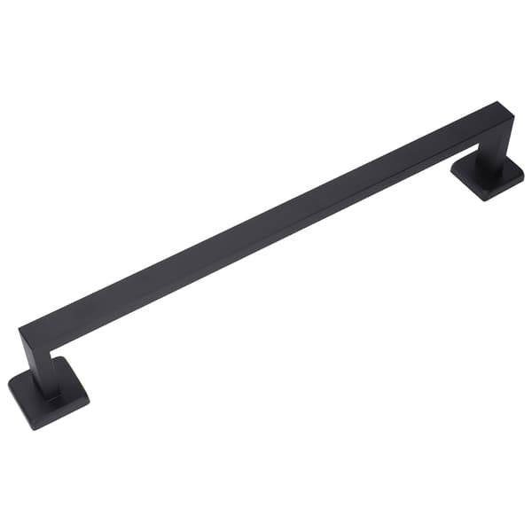 Håndklædeholder Sort Rustfrit Stål Modedesign Høj Hårdhed Holdbar Stabil Nem Installation Håndklædestang