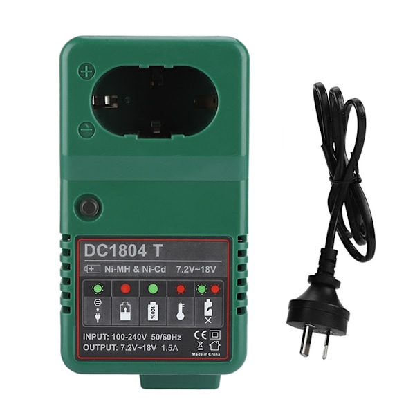 Flernivås beskyttelse Ni MH batterilader DC 7.2V 18.0V Ni MH lader for MAKITA - AU plugg