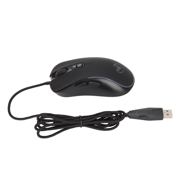 Mekanisk mus 4800DPI Programmerbar høj præcision Ergonomi ABS Gaming mus med 6 RGB farver til Linux til Windows