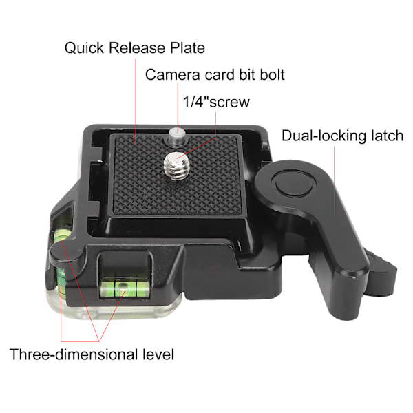 Universal Quick Release Plate Clamp Mount för kamerastativ kulhuvud