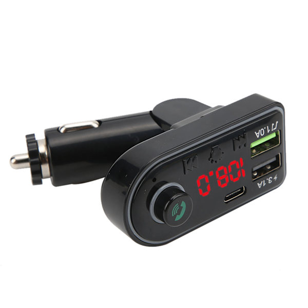 FM-sender MP3 Bluetooth versjon 5.0 Digitalt display Interiør Fargerik stemningsbelysning Håndfri samtale