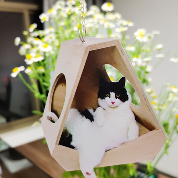 Hängande dekorationer för kattbil med färgglada ballongbilhänge Inredning Bilhänge Hängande prydnad Dekoration