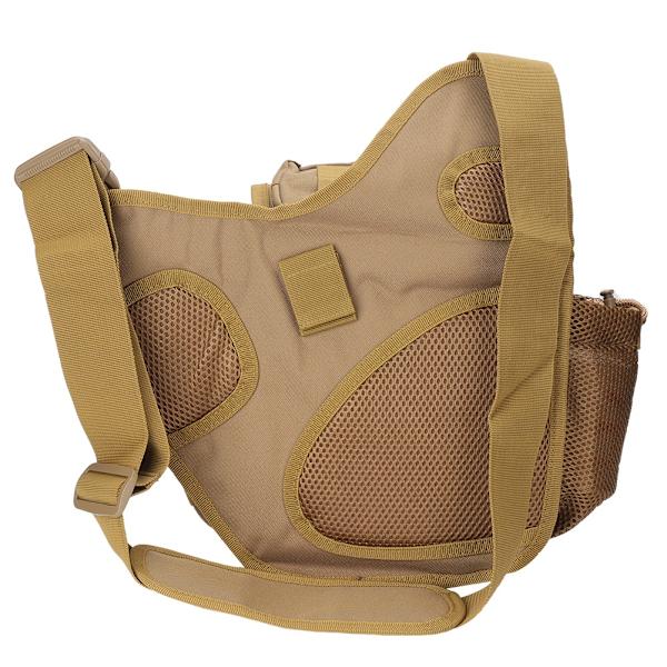 Utomhus vattentät sport Fanny Pack midjeväska påse för resecamping fiske (brun)