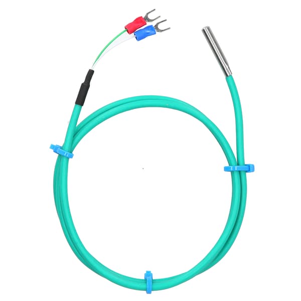 K-type termoelement vanntett silikon temperatursensor myk kabel grønn 5x30mm sonde 0‑200℃ 2m/6.6ft