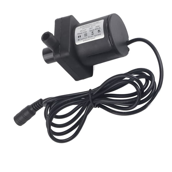 DC Dränkbar Pump Mini Tyst Borstlös Motor för Pooler Damm Akvarium 12V 18W 800L/h
