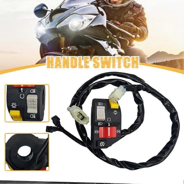 Start Light Kill Switch til Honda TRX400EX Fourtrax Sportrax 400 Forlygte Start Stop Samling 1 st