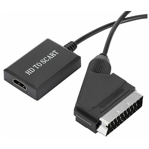 HDMI til SCART-konverter HD 1080p O videoadapter for HDMI til SCART Sky Box Stb