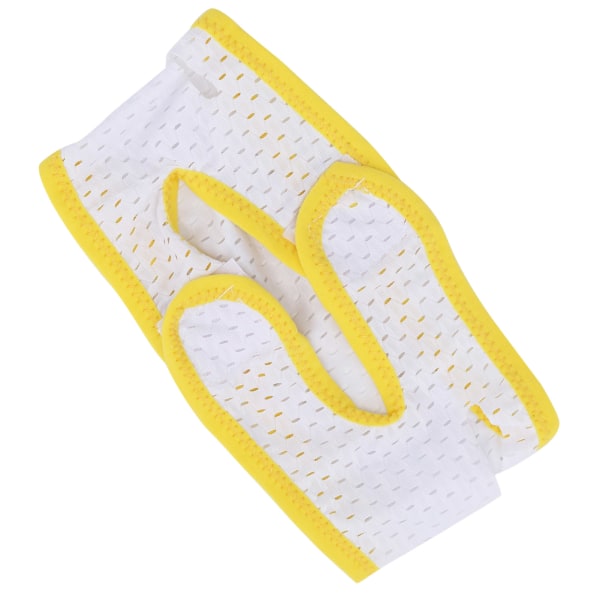 Antisnorkende hakestropp Ansiktsslankende mesh pustende stropp Kjevestøttebelte for voksne (gult, kantdekkende)