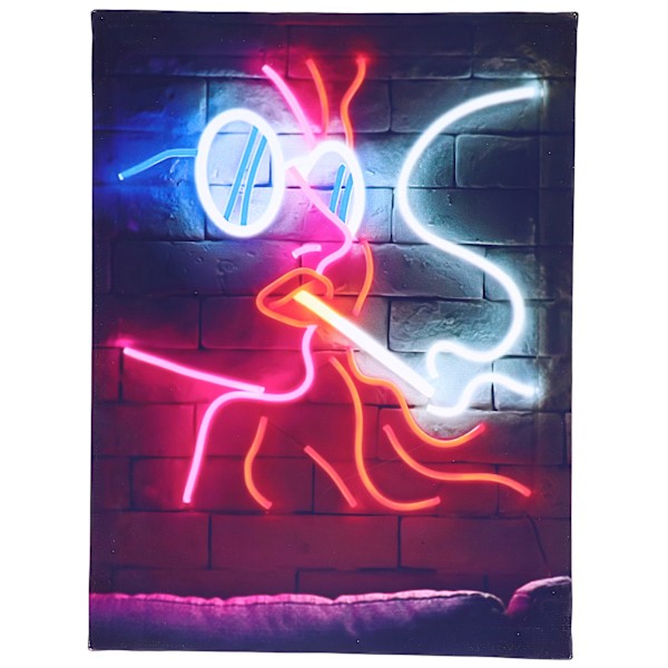 Väggkonst Canvas Retro Dekorativ Klar Tryck Hängande Målning för Café Vardagsrum Kontor Typ B