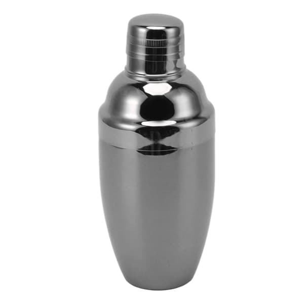 Bar Cocktail Shaker Rustfrit Stål Rustfri Køkken Bartender Blandede Drikke Mælk Te Shaker Kop Sort
