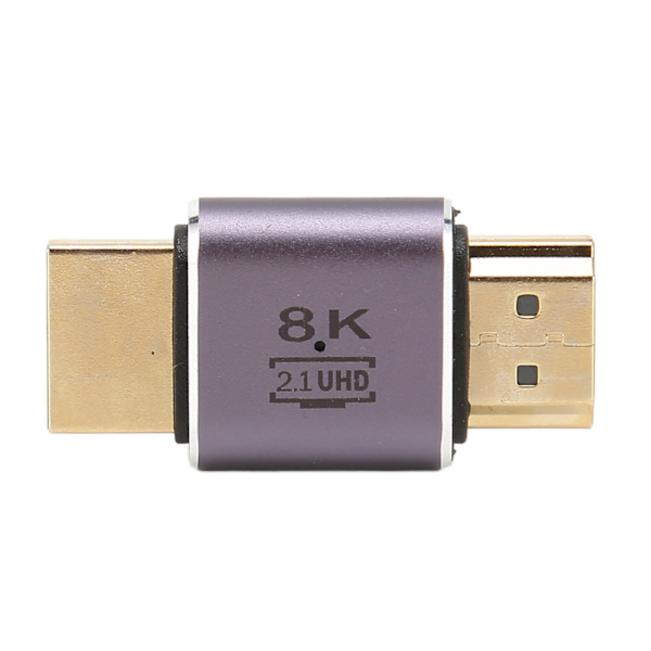 8K HD Multimedia Interface Kopplare 48 Gbps Hane till Hane 2.1 HD Multimedia Interface Adapter med Indikator