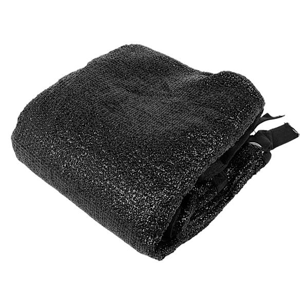 Skuggnät Solskydd Dammskydd Solskydd Växthus Balkong Gård Solskydd Tillbehör 2 x 2m Svart 6 Stygn