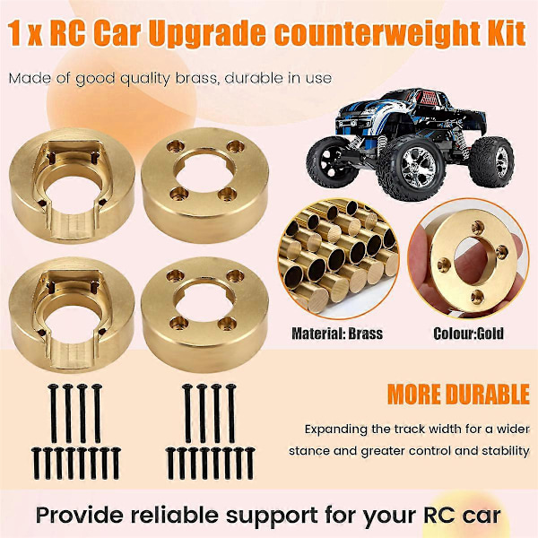 RC Bil Uppgradering Motvikt Kit för H8H 1/10 YK4102 YK4103