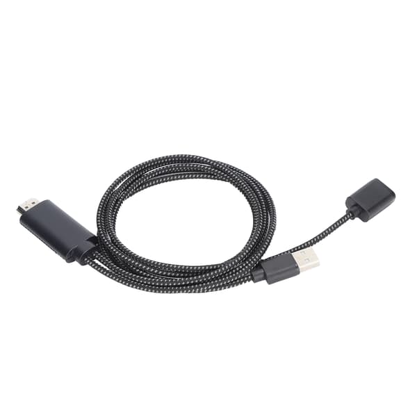 HD TV-kabel USB til HD Multimedia Interface-konverterkabel til Android / IOS-system sort