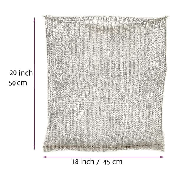 Plante Rodbeskyttelse Gopher Proof Trådkurv Muldvarp Vole Mesh Trådkurv Underjordisk Rustfrit Stål Trådnetpose til Planter Rodbeskyttelse 20x18 Tommer