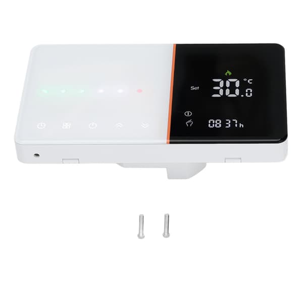 LCD-termostat Programmerbar Miljøvennlig Husholdningskjeletermostat AC 95V til 240V