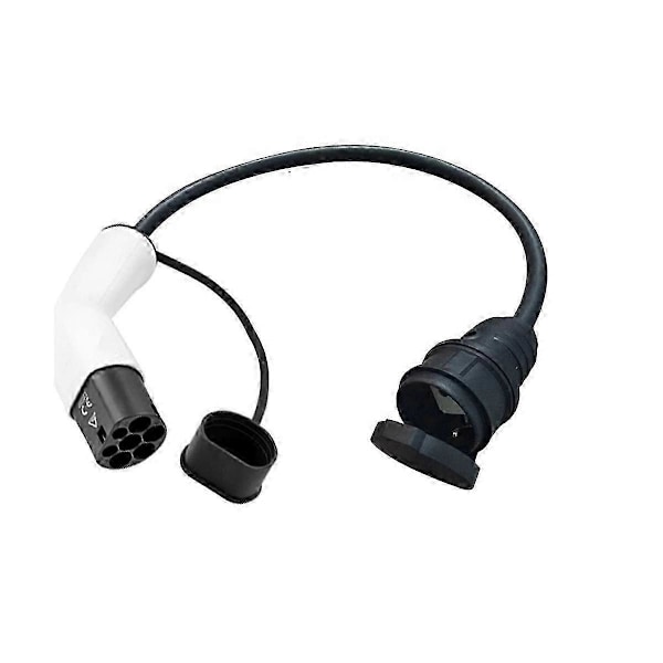 Type2 til Schuko 16A Elektrisk Bil Type 2 Ladeside Plugg til Schuko Socket EV Ladeadapter C