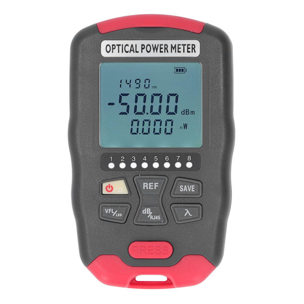 Optisk fiber effektmåler 3 i 1 optisk effekttester 15KM visuel fejlfinder RJ45 netværkstester med LED-lys -50 til +26dBm