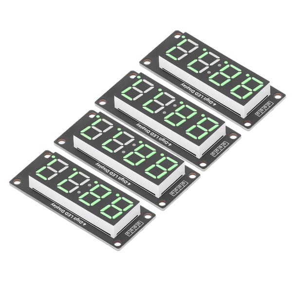 4 uppsättningar 4-siffriga digitala rör LED-displaykort 7 segment klockmodul TM1637 0,56 tum grön MRA041A