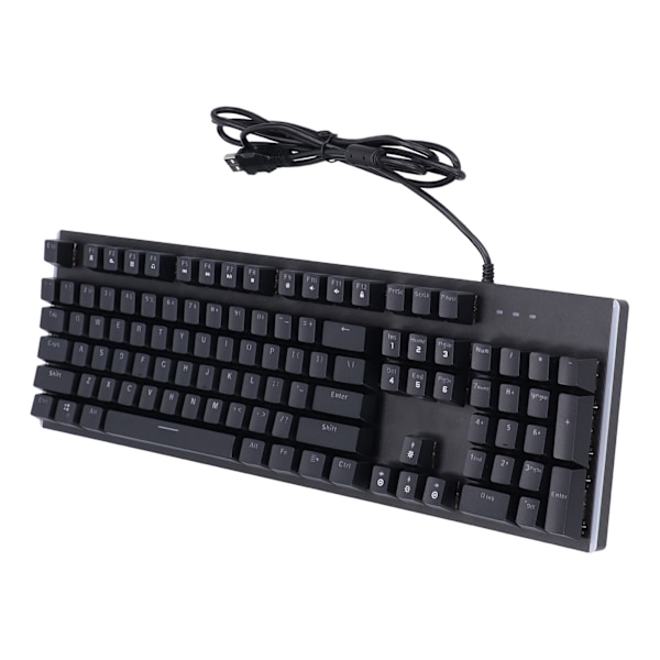 Kablet tastatur 104 taster Begge sider Farge Lys Kablet Bakgrunnsbelyst Mekanisk Gaming Datamaskin Tilbehør