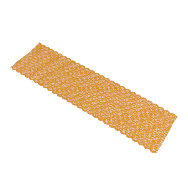 Blonder stof 10 meter 24 cm bred smuk orange blød behagelig stræk blonder trim til DIY håndværk tøj